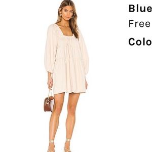 Free people blue Jean babydoll dress